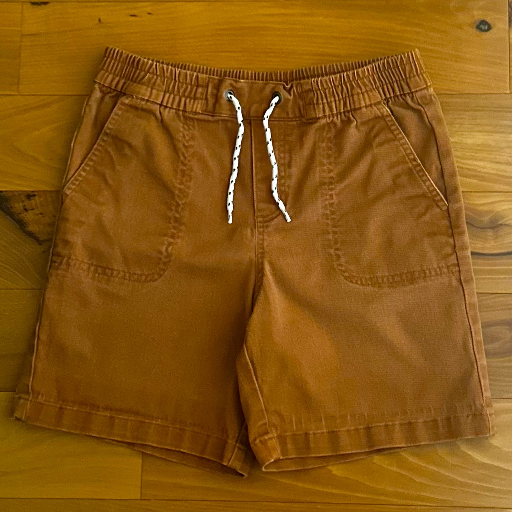 Janie & Jack Kids Boy Pull Up Shorts Pants, Chocolate Size 8 Us, Cotton Stretch